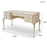 Bureau élégant de style français, bureau d'écriture