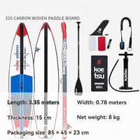 11 '/12'6''/14' planche à pagaie de surf gonflable tissée au carbone Double couche planche de surf planche à pagaie SUP course planche à pagaie