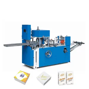 Máquina de fabricación de servilletas de papel Henan Fuyuan, máquina de impresión totalmente automática, embalaje plegable