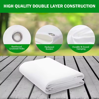 Écran de projection pour simulateur de golf sur mesure, en polyester 300 g/m² HD, tailles personnalisées