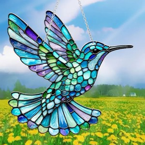 Decoración para el Hogar, Arte Acrílico, Pájaro Azul de Cristal, Adornos Coloridos, Obras de Arte Brillantes y Encantadoras, Kit de Arte, Decoración para el Hogar - Product Image 5