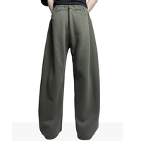 Pantalon de survêtement vintage à taille élastique, coupe ample, jambe large, style 'Knife', pour homme, populaire et polyvalent