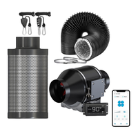 Système d'échappement de tente de culture OEM Système d'échange d'air assez complet Ventilateur de tente de culture pour tente de culture d'appartement 4x4