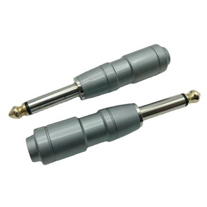 Coque en cuivre de haute qualité grand 2 cœurs TS 6.35mm <span class=keywords><strong>Jack</strong></span> Mono Microphone <span class=keywords><strong>prise</strong></span> 6.3mm Console de mixage connecteur Audio - Product Image 2