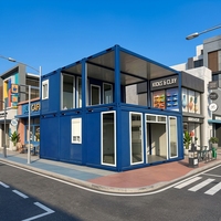Maison conteneur démontable personnalisée à deux étages, boutiques mobiles de luxe pour habitation et local commercial