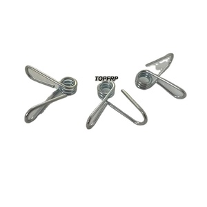 High Quality <b>Spring</b> Clamp Fiberglass Post Metal <b>Clips</b> - Product Image 1