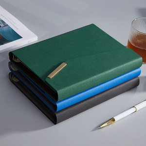 Carpeta de 6 anillas de hojas sueltas personalizada, <span class=keywords><strong>agenda</strong></span> de cuero de poliuretano, cuaderno, carpeta de presupuesto, planificador - Product Image 5