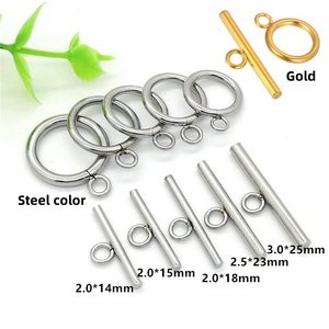 10 sätze/los vergoldete Edelstahl-Kipp verschlüsse Set Klassische OT-Haken verbinder für Ketten armband Halskette Herstellung - Product Image 2