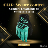 Gants de moto tout-terrain antidérapants, résistants à l'abrasion, protection solaire, imperméables, respirants, en polyester, pour la conduite en extérieur