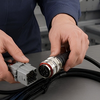 Câble de retour d'information pour servomoteur, faisceau de câblage tressé multi-connecteurs pour l'intégration de systèmes servo