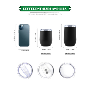Hot Sale 12oz Coffee Travel <strong>Cup</strong> for Drinks 360ml Double Wall Vacuum Thermo Tumbler <strong>Black</strong> Stainless Steel <strong>Cup</strong> for Laser Engraving - Product Image 2