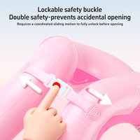 Gilet de natation gonflable portable Swimbobo pour enfant avec boucle de sécurité réglable, en PVC sans phtalate, flotteurs de piscine robustes, double usage