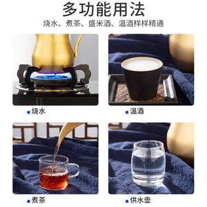 Jade Bird Aluminum <b>Teapot</b> Thickened Large Capacity Duckbill Spout With Lid Tea <b>Set</b> - Product Image 4