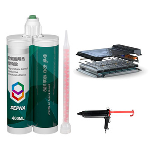 Adhésif de liaison en polyuréthane conducteur thermique Sepna <span class=keywords><strong>2K</strong></span> pour <span class=keywords><strong>module</strong></span> de cellule de batterie nouvelle énergie de voiture EV cellule de batterie Nev innovante - Product Image 1