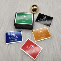 Autocollant d'emballage de luxe personnalisé imperméable avec adhésif puissant pour les flacons de parfum, de soins de la peau et de rouge à lèvres