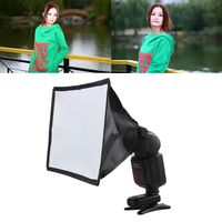 15*17cm Universal plegable Cámara DSLR externa blanco Speedlite linterna Mini difusor Flash luz caja suave para Godox Canon