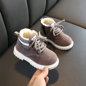 Commercio all'ingrosso della fabbrica 2021 di alta qualità bambino ragazzi inverno martin stivali 100% cotone morbido eco-friendly casual bambini stivali da neve