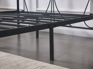 Cadre de <span class=keywords><strong>lit</strong></span> en métal de tête de <span class=keywords><strong>lit</strong></span> de conception de papillon Antique de diamants <span class=keywords><strong>autour</strong></span> <span class=keywords><strong>du</strong></span> prix d'usine et de bonne qualité - Product Image 6