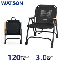 Chaise de glamping ergonomique pliable en tissu Oxford épaissi, chaise d'extérieur robuste pour la pêche et le camping en plein air