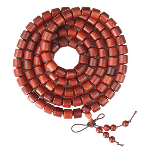 <b>Red</b> Sandalwood 108 Beads <b>Bracelet</b> Buddhist Prayer Mala Unisex Gift Jewelry - Product Image 4