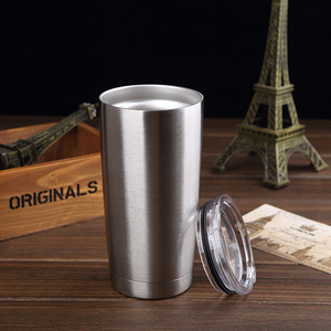20 oz vaso aislado al vacío de acero inoxidable taza de café con tapa pajitas hielo bebida bebida caliente para viajes en coche - Product Image 3