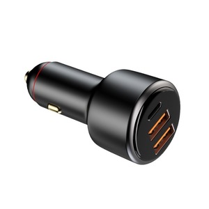 Car Charger 100W <b>Fast</b> <b>Charging</b> 3 USB Ports For Mobile Phone Adapter 12-24V Input High Power Cigarette Lighter <b>Plug</b> - Product Image 1