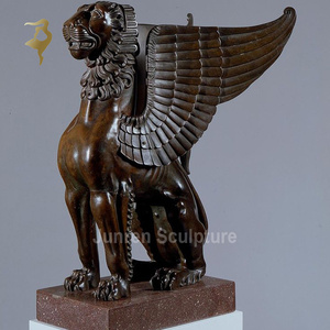 Bronzo seduta grifone decorazione personalizzata artigianato in metallo - Product Image 5