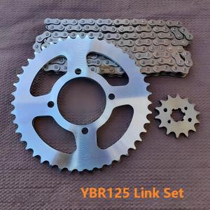 Nouveau kit de boîte de vitesses de moto en acier durable, pignons et chaînes de haute qualité <span class=keywords><strong>Tenshin</strong></span> 125JYM125 YBR125 pour Yamaha - Product Image 2