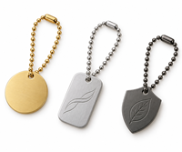 Chaîne à billes personnalisée, porte-clés en métal assorti avec étiquette, logo personnalisé, vente en gros, cadeau promotionnel, fournisseur, fabricant