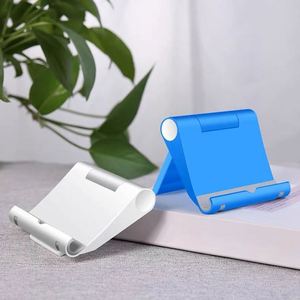 Custom logo Printed Wholesale <b>Foldable</b> Plastic Phone Stand <b>Desk</b> Portable Lazy Bracket Angle Adjustable Cell Phone Holder - Product Image 3