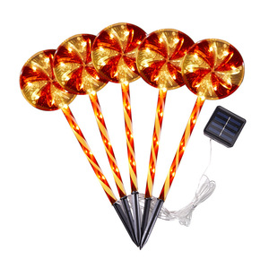 Décorations de jardin en forme de sucettes de Noël LED pour l'extérieur, pour la cour et les allées - Product Image 5