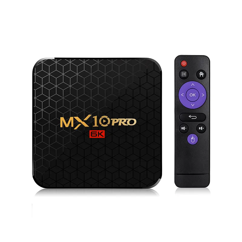 MX10 PRO dört çekirdekli 4GB DDR3 + 32G Android 9.0 TV kutusu WiFi set top Box android tv