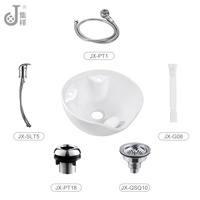 JX4828 lavabos de cerámica para salón de belleza, para sillas de champú