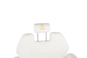 Sillón de Barbería de Lujo Blanco y Dorado, Silla Hidráulica Giratoria con Reposapiés <span class=keywords><strong>para</strong></span> Peluquería y Estilismo - Product Image 5