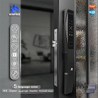 Tuya vidéo serrure électronique porte en verre entrée sans clé serrure intelligente Wifi 3D serrure de porte intelligente avec caméra et empreinte digitale
