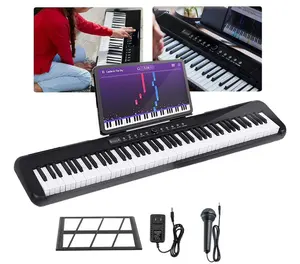 88 Keys Dual Keyboard Digital Electronic Organ Piano Instrument Bluetooth MP3 Play Feature Learning And Practice
