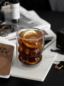 แก้วกาแฟแบบใสสองชั้นของขวัญวันหยุดคริสต์มาสแก้วกาแฟบอโรซิลิเกตแก้วมัคแก้วชานม - Product Image 4