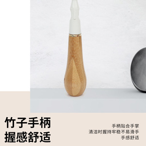 Ensemble de brosses à tasses à long manche avec poils en bambou pour biberons, bouilloires, tasses à eau, pots, nettoyage domestique - Product Image 5