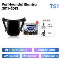 TS série 8 + 128g 9.7 pouces IPS écran tactile voiture portable sans fil car-play pour Hyundai Elantra 2011-2013 autoradio avec bt gps DSP