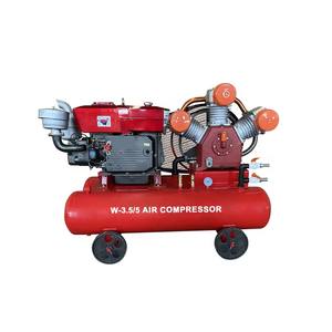 Compresseur d'air à piston diesel W-3.5/5, double réservoir, 3 cylindres, moteur silencieux, conception portable, multi-tension - Product Image 1