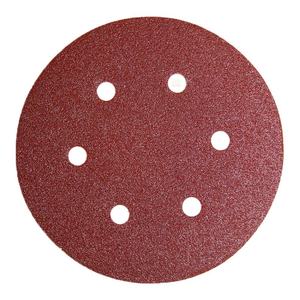 6 pouces rouge oxyde d'aluminium PSA feuilles de papier de verre 150mm grains P40-P800 disque <span class=keywords><strong>abrasif</strong></span> bois métal polissage <span class=keywords><strong>ponceuse</strong></span> orbitale 1.2mm OEM - Product Image 1