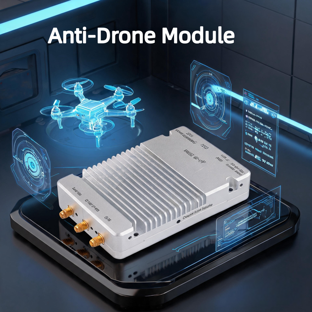 Anti-Drone Module 1-5km Range 2s Analysis Passive Detection Remote Control UAV Detection DJI O4 OcuSync/Remote RF Drone Detector