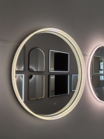 BATHNOLOGY Design moderne Smart LED miroir rond largement utilisé pour les projets de salle de bain Villa & Hotel mural