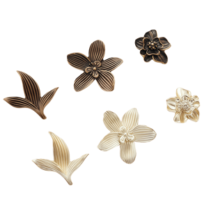 Maniglie Vintage a Petalo con Foro Singolo - Maniglie Creative in Lega di Zinco Stile Antico di Lusso in Bronzo/Ottone <span class=keywords><strong>per</strong></span> <span class=keywords><strong>Mobili</strong></span> e Cassetti - Product Image 3