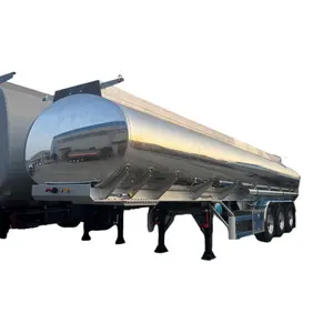 Factory Price 3 Axle 45000 Liters Oil Fuel Tank Carbon Steel 50m3 Oil Tanker Semi Trailer