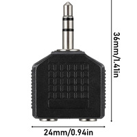 Connecteur de prise casque 3,5 mm, séparateur en Y, 1 mâle vers 2 femelles, convertisseur audio pour téléphone, ordinateur portable, lecteur MP3