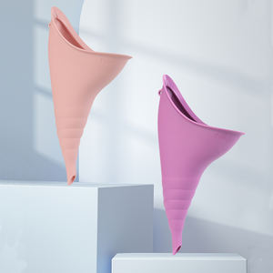 ที่ใส่ปัสสาวะซิลิโคนสำหรับผู้หญิงอุปกรณ์ปัสสาวะกลางแจ้งแบบพกพาสำหรับตั้งแคมป์ - Product Image 2