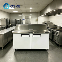 Réfrigérateur mobile pour salades, armoire de stockage alimentaire à économie d'énergie pour événements extérieurs, buffets et traiteurs