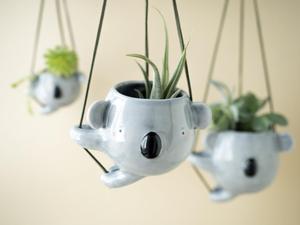 Planteur d'air Koala Forme D'escalade Koala <span class=keywords><strong>Jardinière</strong></span> Suspendue tenir Usines D'air ou Succulentes - Product Image 6