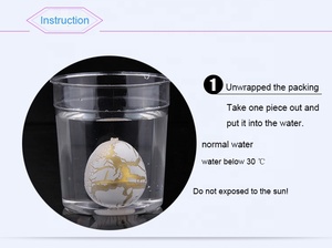 Regalo promocional para niños, cápsula de 1 pulgada, juguete de dinosaurio incubado, Mini para huevo, Dino, hecho de plástico, proveedor de Yiwu, juguete de animales en crecimiento - Product Image 4